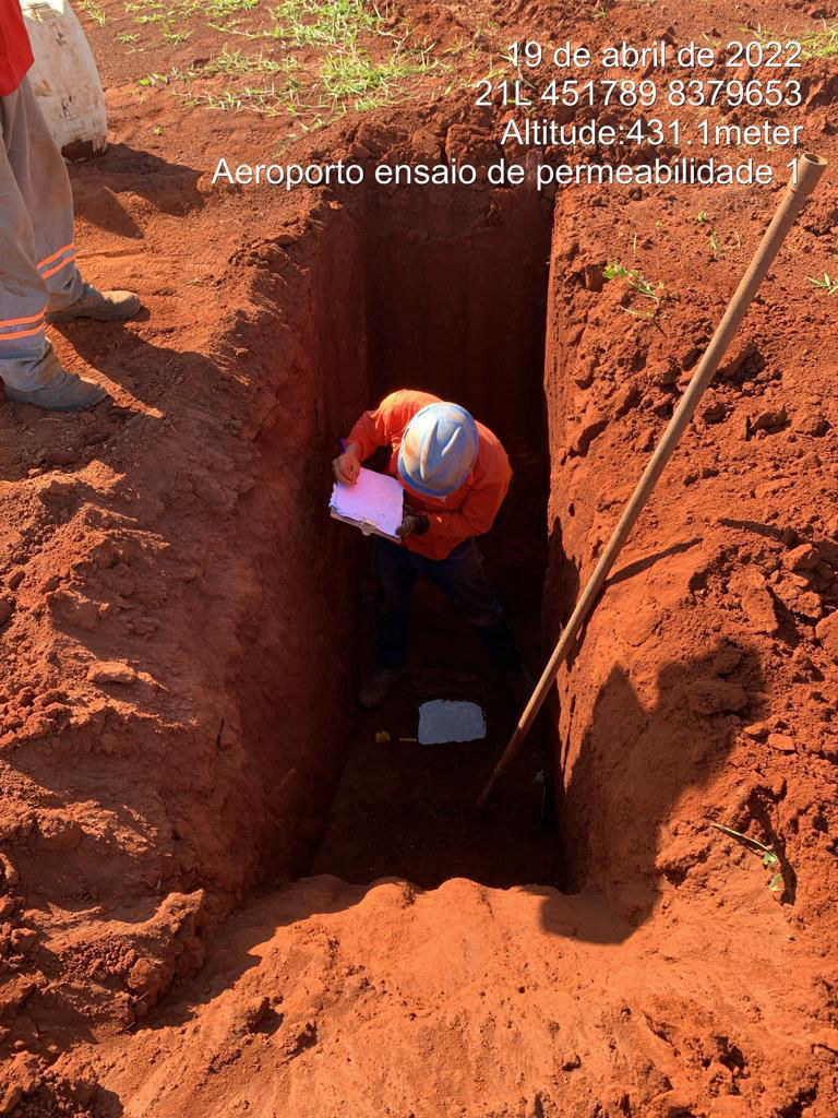 ENSAIO DE INFILTRAÇÃO / PERMEABILIDADE