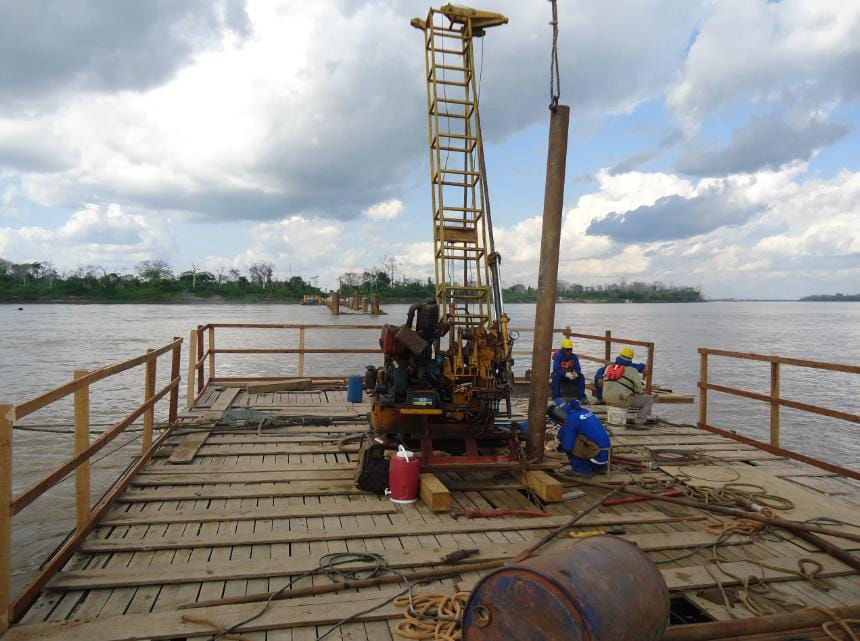 Sondagem SPT Sobre Flutuante